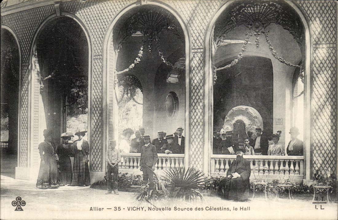 Vichy - Nouvelle Source des Célestins, le Hall — Allier - 35 — I. L. L.