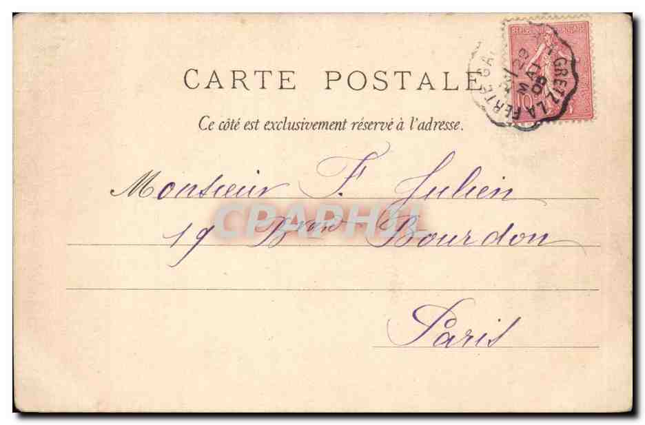 CPA Fantaisie Une chanson Femmes — Verso