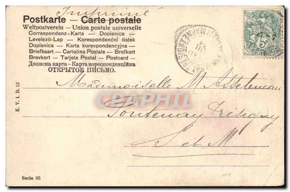 CPA Fantaisie Enfant bonne fete — Rückseite