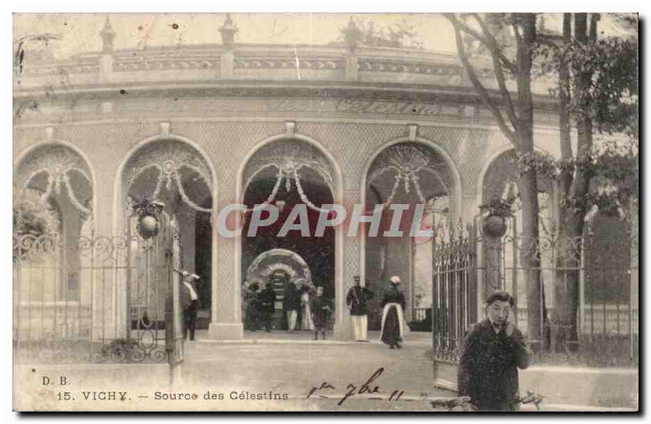 Vichy CPA Source des CElestins
