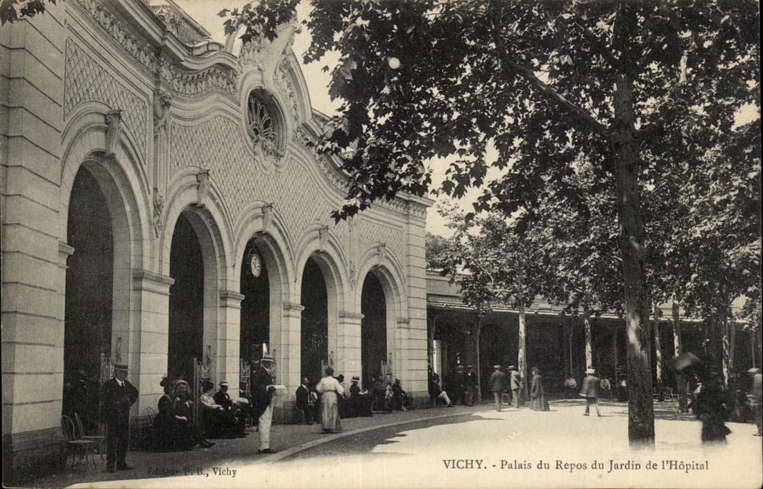 Vichy CPA Palais du repos du ajrdin de l'hopital