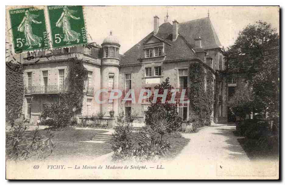 Vichy CPA La maison de mme de Sevigne