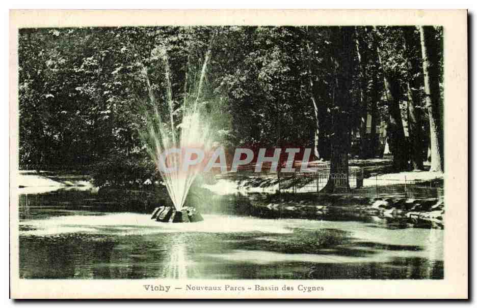 Vichy CPA Nouveaux parcs Bassin des cygnes