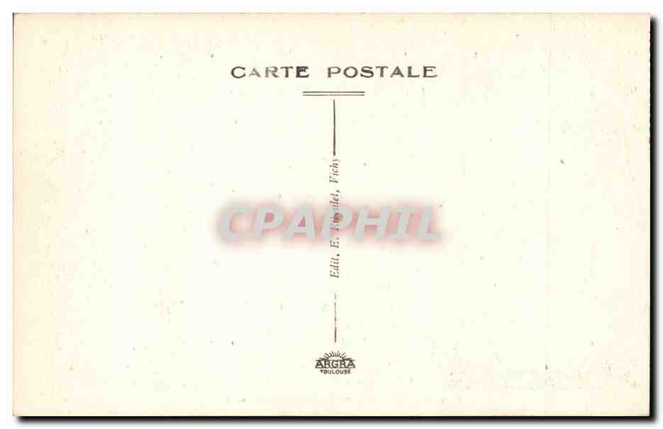 Vichy CPA Nouveaux parcs Bassin des cygnes — Rückseite