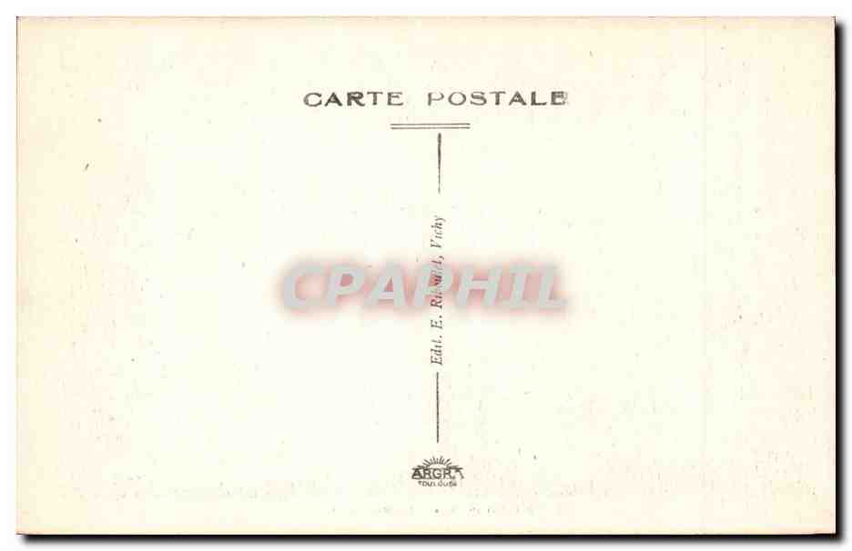 Vichy CPA Promenade La source mesdames — Verso