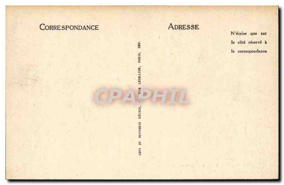 Vichy CPA Le pont sur l'Allier — Verso