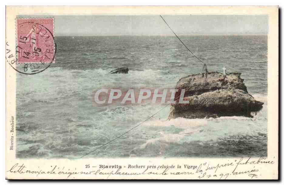 Biarritz - Rochers près celui de la Vierge — Bonheur, n°25