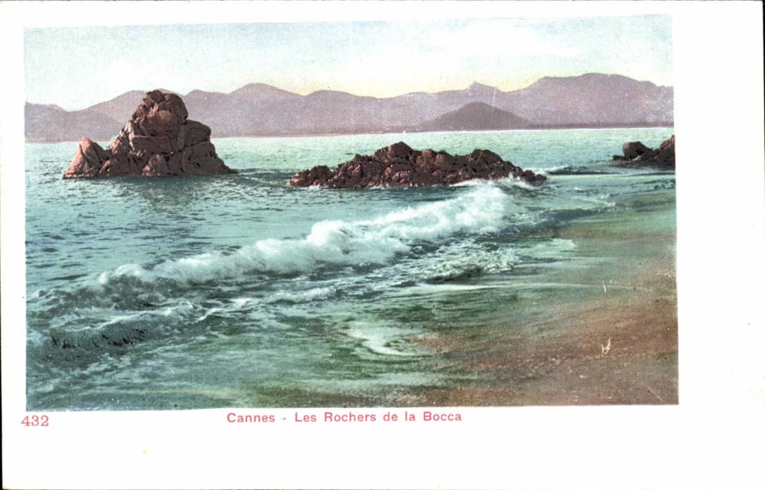 Cannes CPA Les rochers de la Bocca