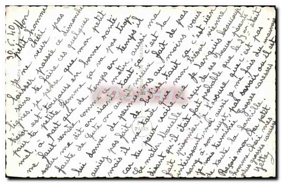 CPA Fantaisie Couple — Verso