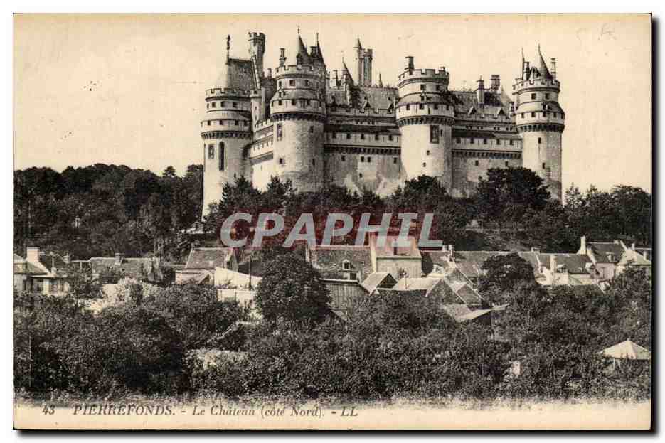 Pierrefonds - Le Château (côté Nord) — LL, éditeur Letellier