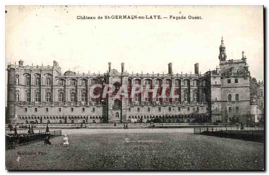 Château de St-GERMAIN-en-LAYE — Façade Ouest — Baudinière Phot.