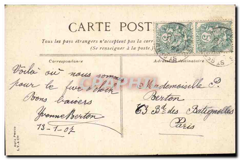 Saint-Germain-en-Laye — Le Pavillon Henri IV — Aqua Photo L.V. & Cie, n°10 — Rückseite