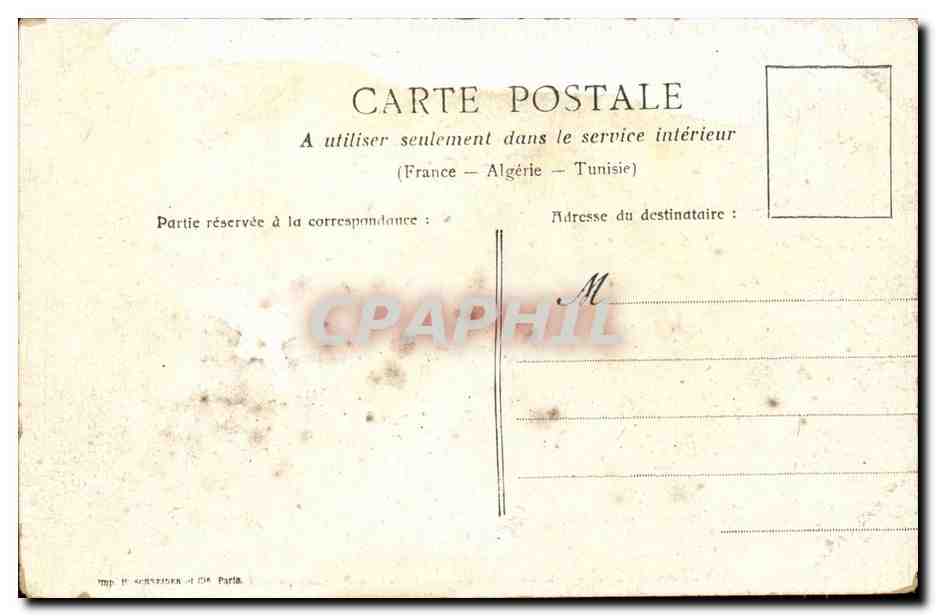 Versailles CPA GRille de l'orangerie Les cent marches — Verso