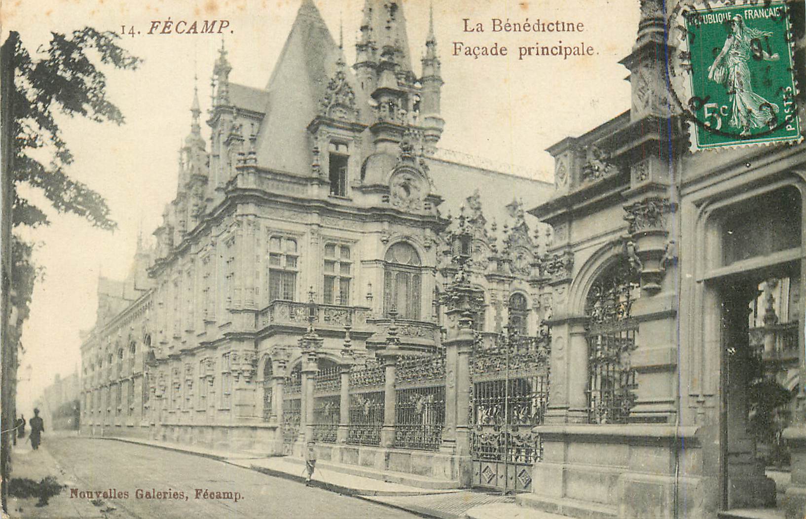 CPA Fecamp La Benedictine Facade Principale