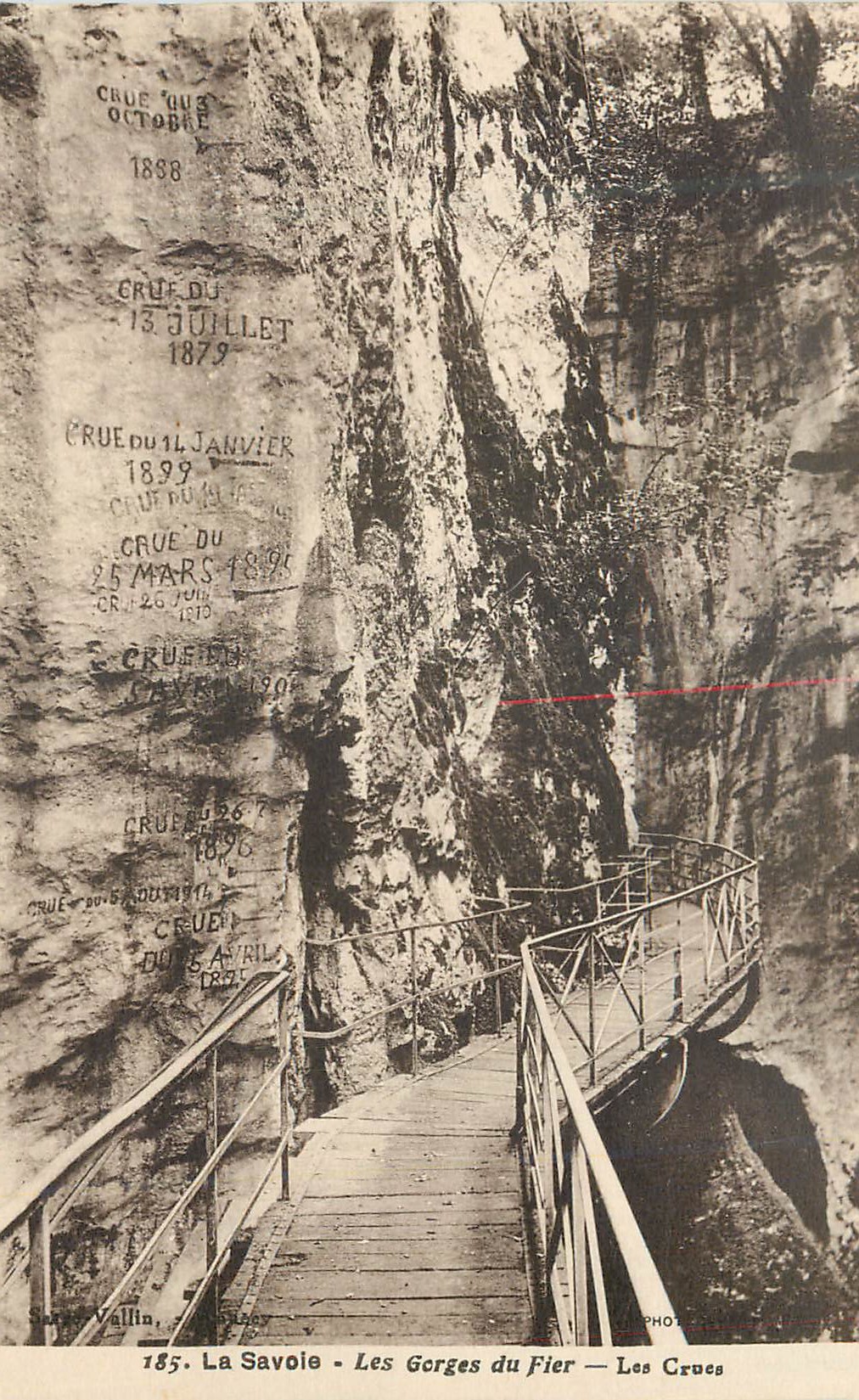 Les Gorges du Fier — Les Crues — Savoie — Photo Vallin, n°185