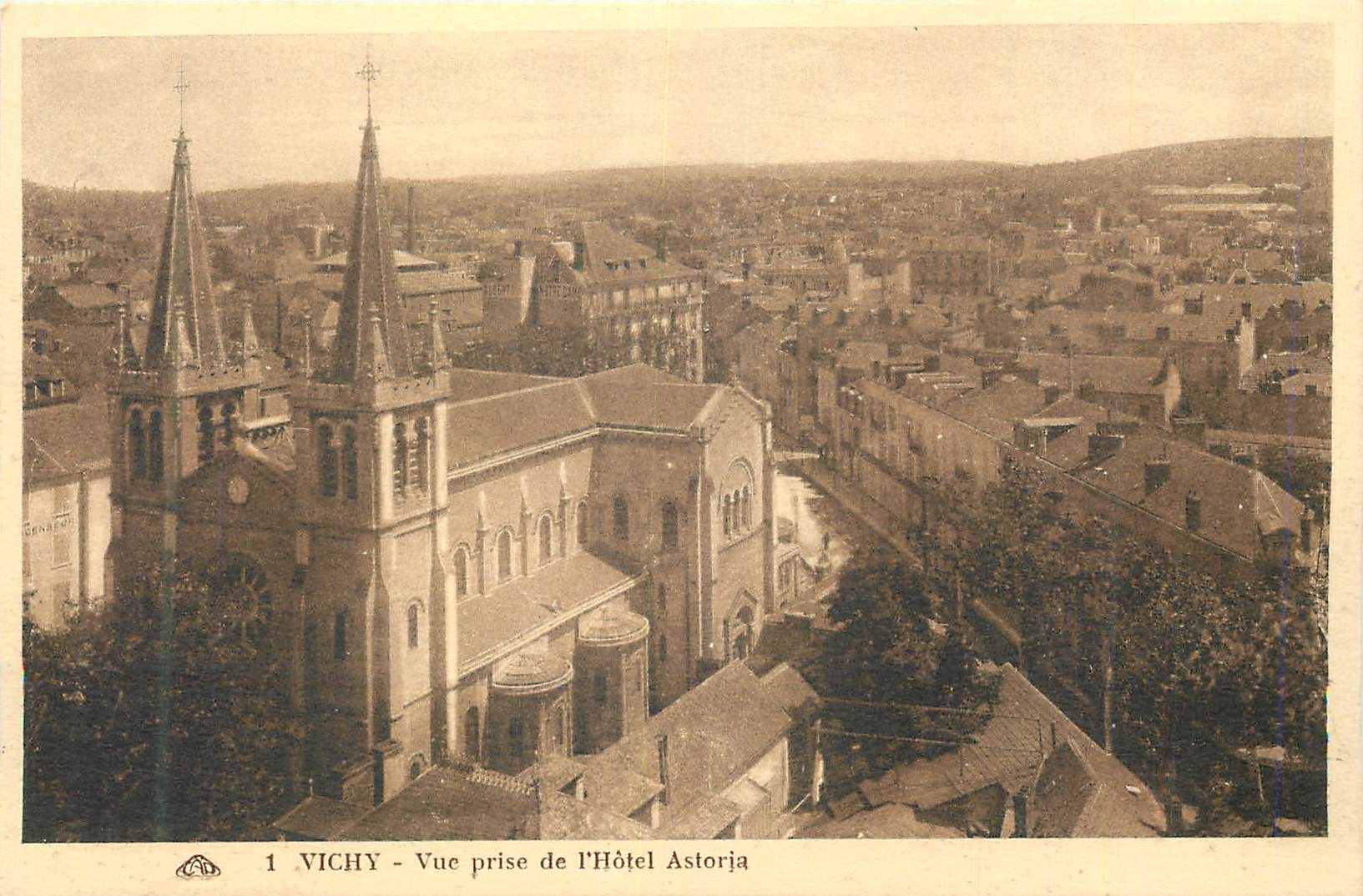 Vichy - Blick vom Hotel Astorja — Verlag und Seriennummer nicht lesbar