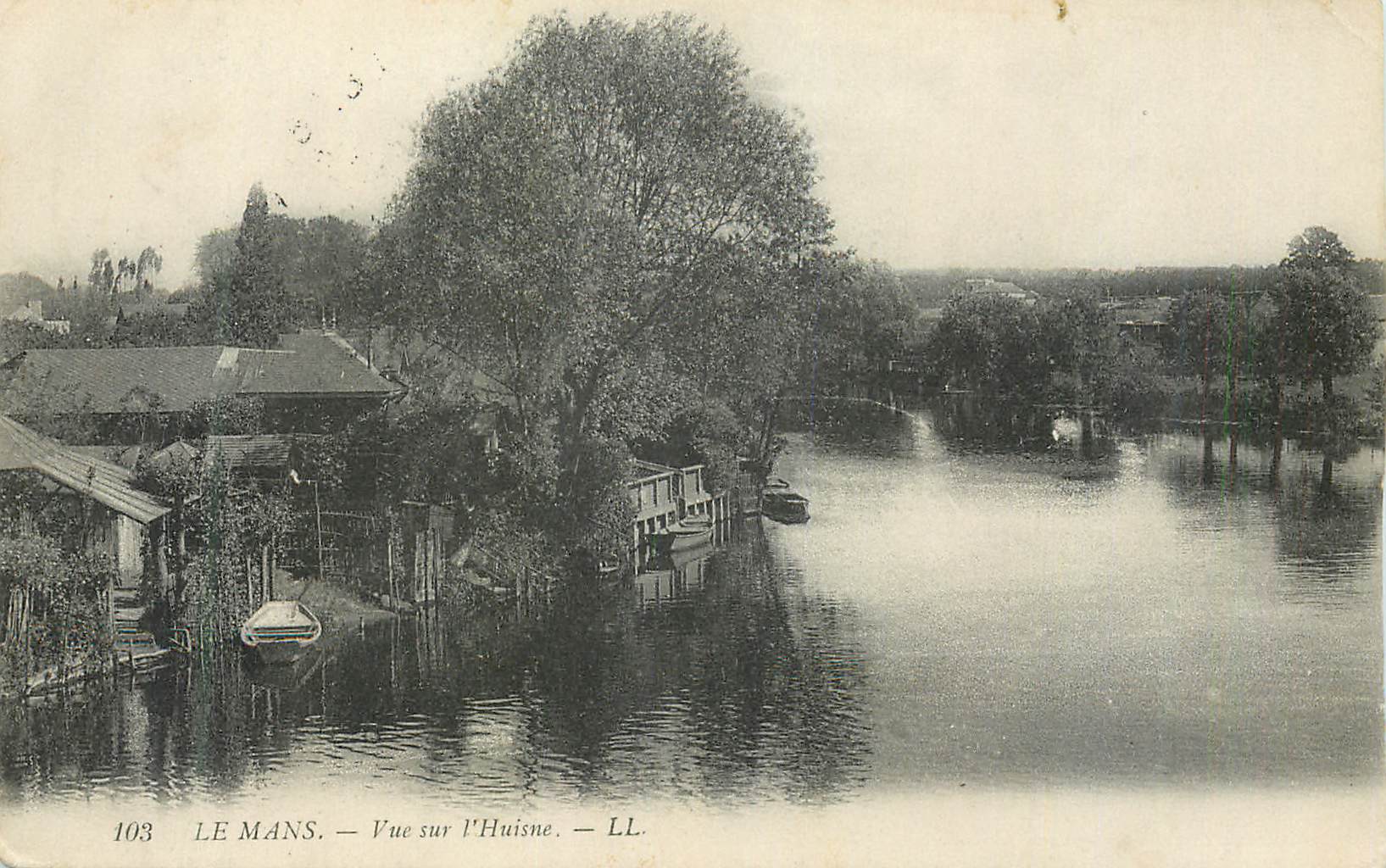 CPA Le Mans Vue sur l'Huisne