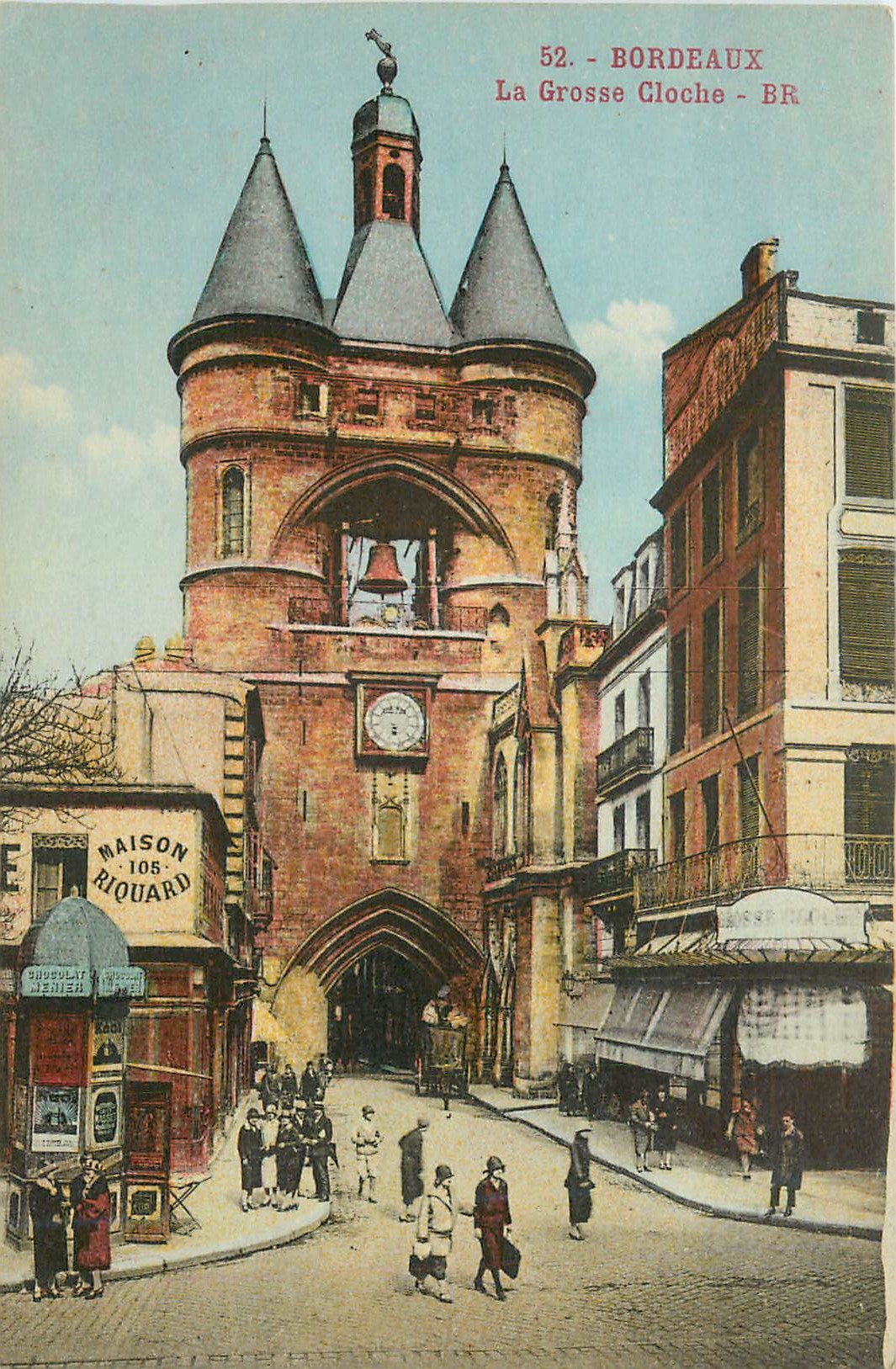 CPA Bordeaux La Grosse Cloche Maison Riquard