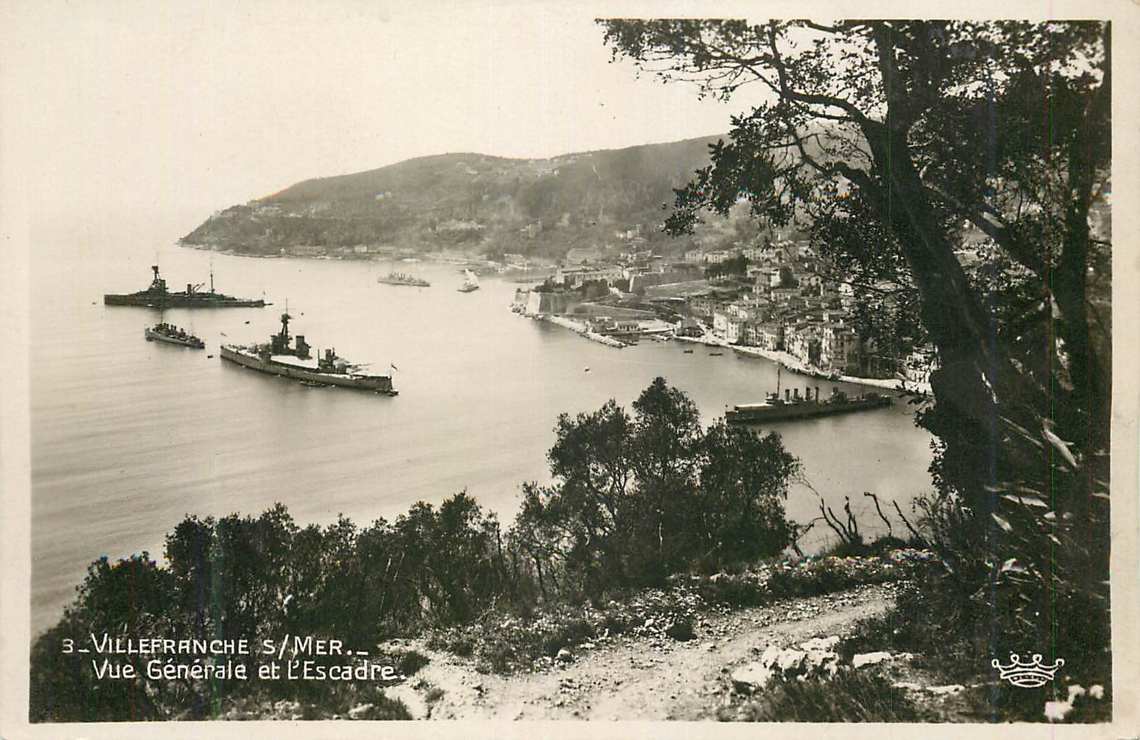 Villefranche-sur-Mer — Vue Générale et L'Escadre — Éditeur inconnu, n°3