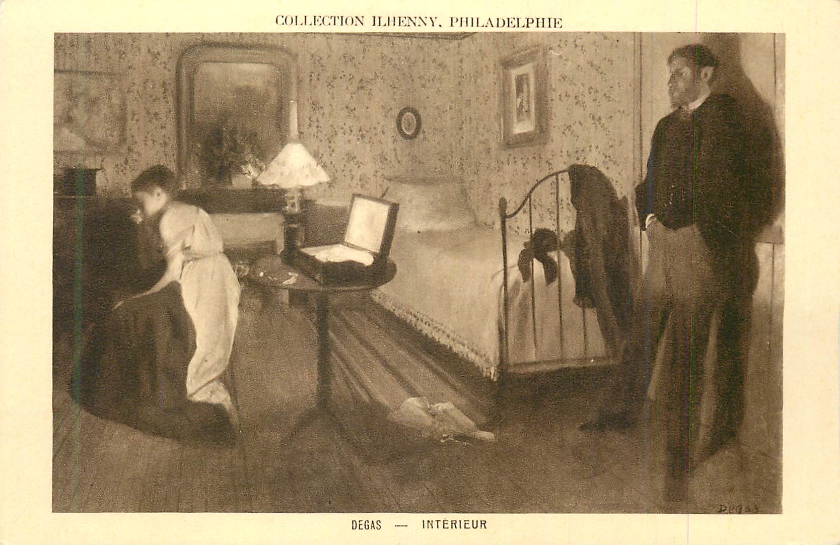 CPA Collection Ilhenny Philadelphie Degas Interieur