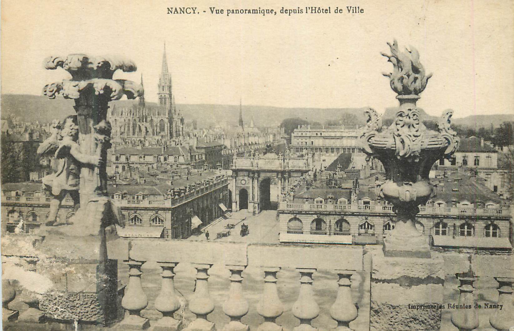 CPA Nancy Vue panoramique depuis l'Hotel de Ville