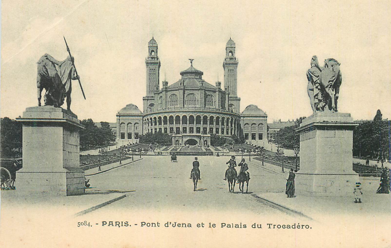 CPA Paris Pont d'Iena et le Palais du Trocadero