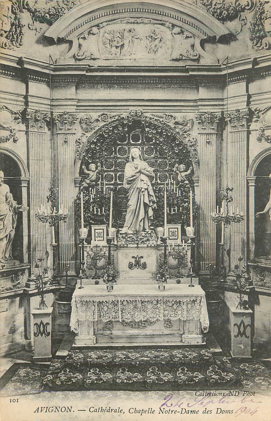 CPA Avignon Cathedrale Chapelle Notre Dame des Doms