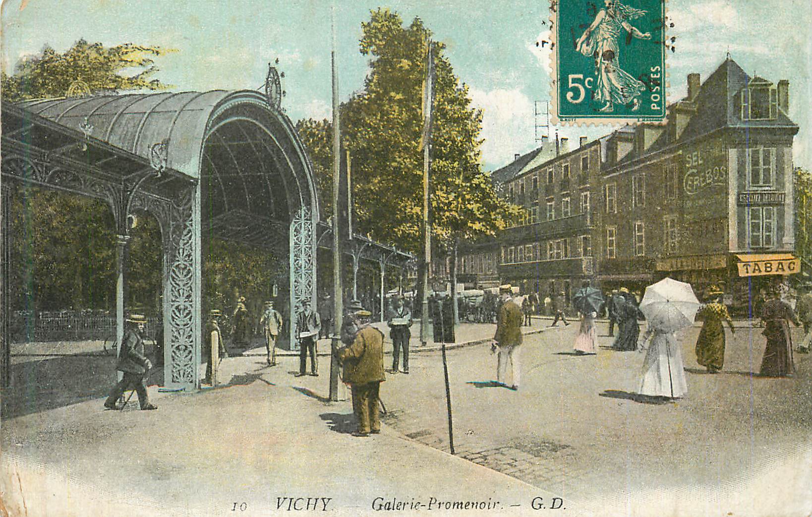 CPA Vichy Galeirie Promenoir Tabac