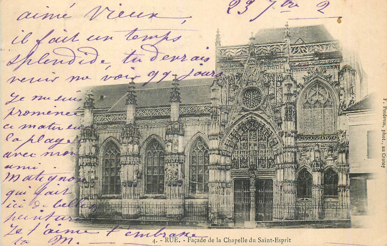 Façade de la Chapelle du Saint-Esprit — Croisy — F. Poudern, phot. au Croisy