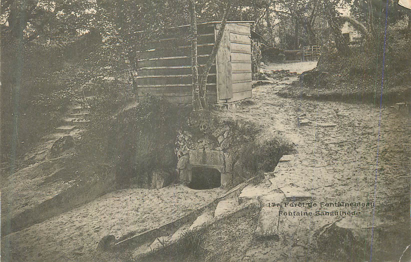 Fontainebleau-Quelle — Forêt de Fontainebleau — unbekannter Verleger, n° 17