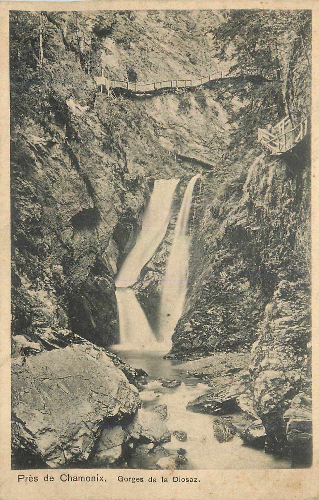 CPA Pres de Chamonix Gorges de la Diosaz