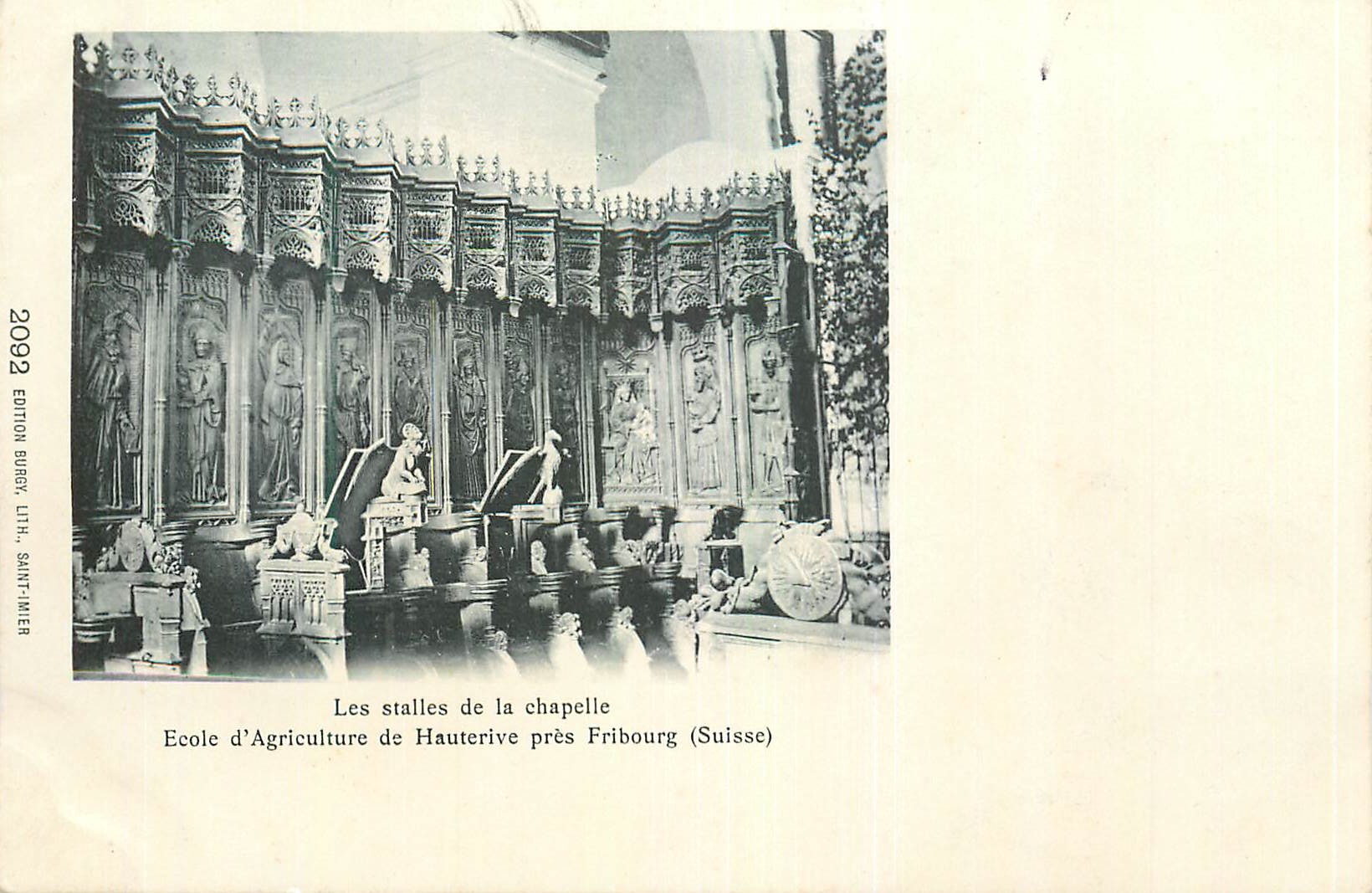 REPRO Fribourg (Suisse) Les Stalles de la Chapelle Ecole d'Agriculture de Hauterive
