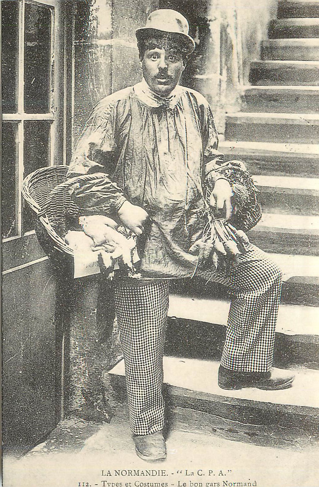 REPRO La Normandie Types et Costumes Le Bon Gars Normand