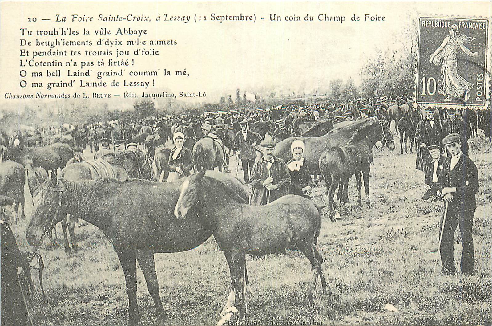 REPRO Champ de foire a Lessay (12 Septembre) Chevaux
