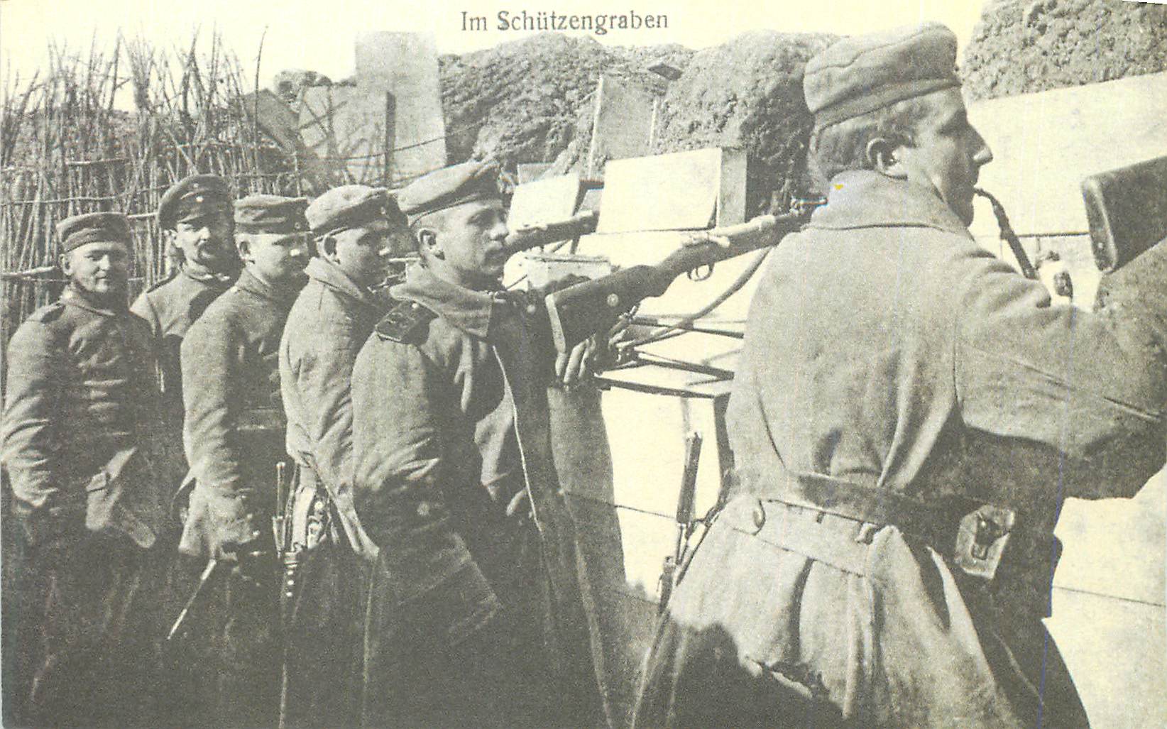 Soldats en tranchée — Im Schützengraben — éditeur non visible