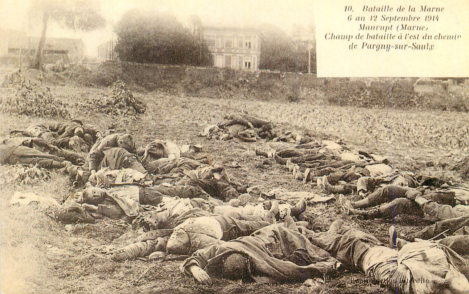 Champ de bataille à Maurupt (Marne) — 6 au 12 Septembre 1914 — Édition interdite