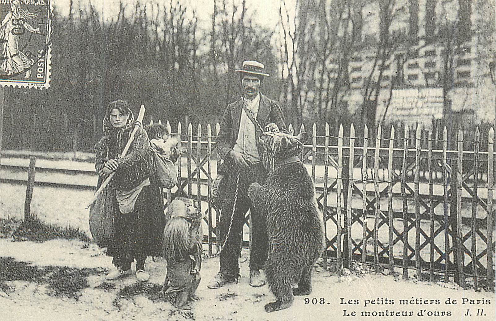 REPRO Les Petits Metiers de Paris Le Montreur d'Ours