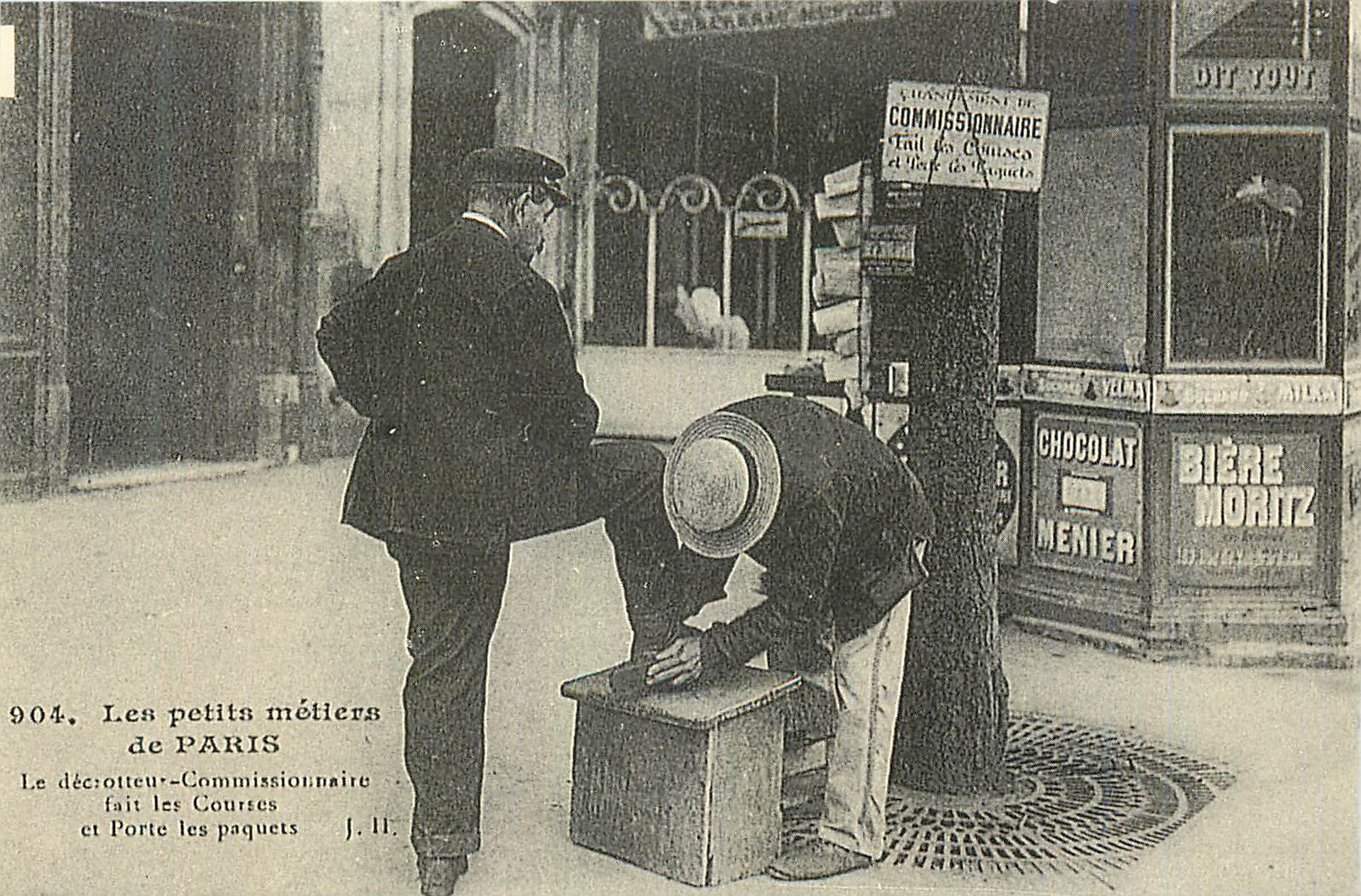 REPRO Les Petits Metiers de Paris Decrotteur Commissionnaire