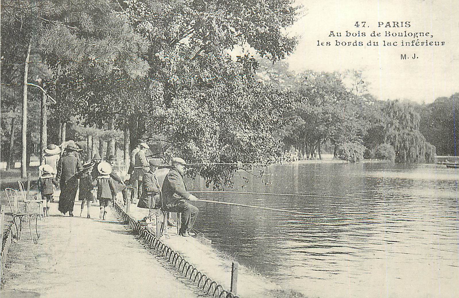 REPRO Paris Au bois de Boulogne Les Bords du Lac Inferieur