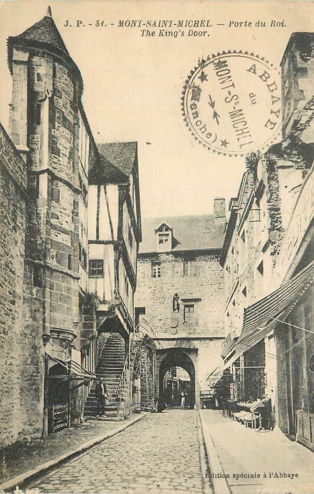 CPA Mont Saint Michel Porte du Roi