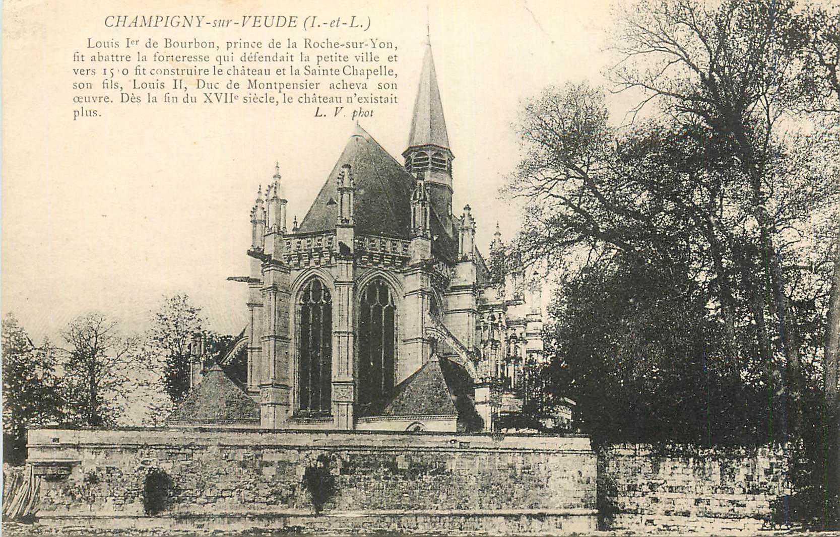 CPA Champigny sur Veude (I et L) Louis Ier de Bourbon