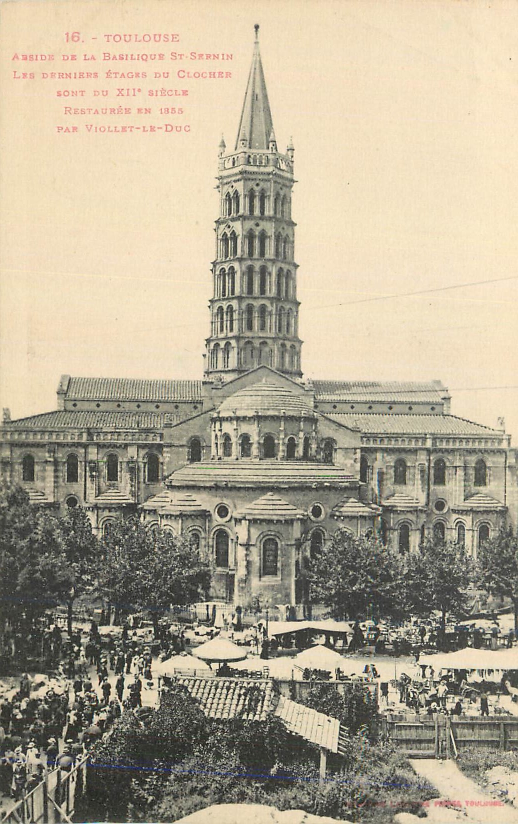 CPA Toulouse Abside de la Basilique St Sernin