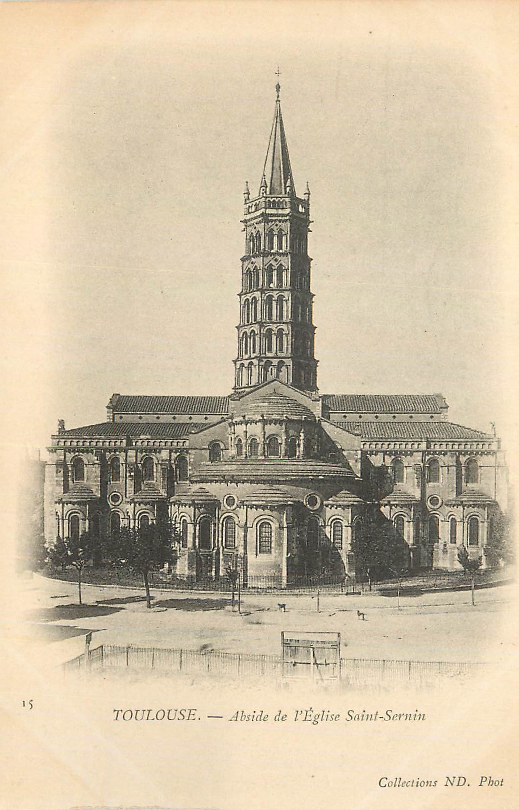 CPA Toulouse Abside de l'Eglise Saint Sernin