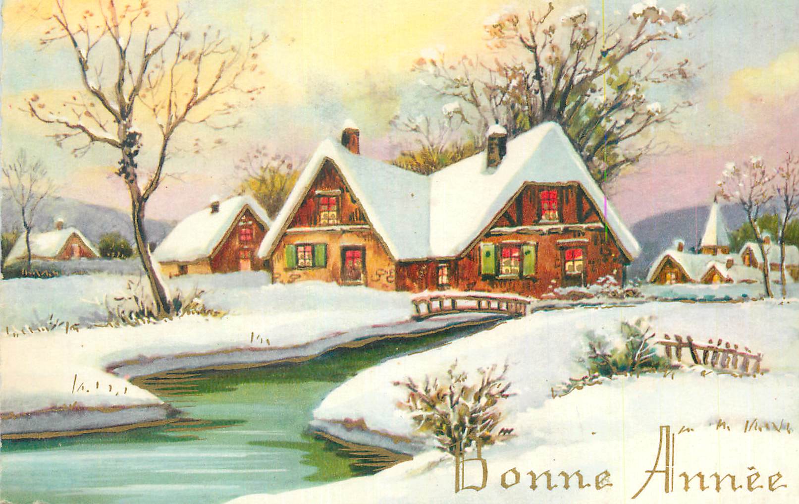 CPA Bonne Annee