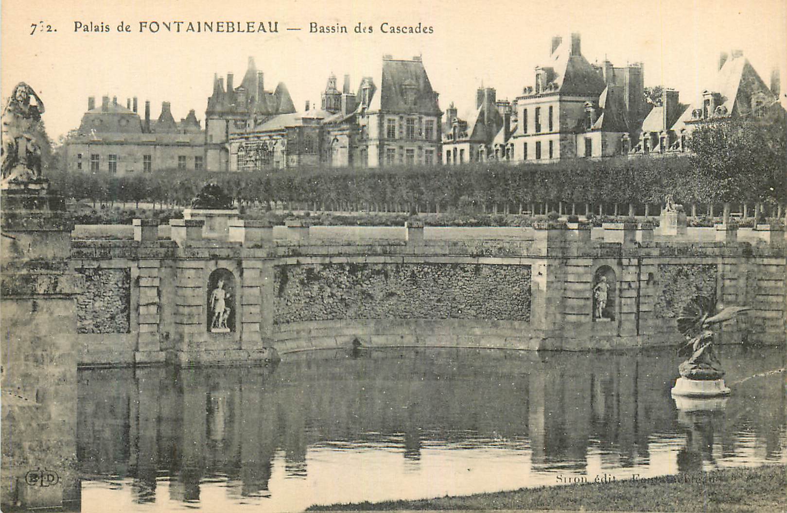 Palast von FONTAINEBLEAU — Bassin der Cascades — Siron Édit