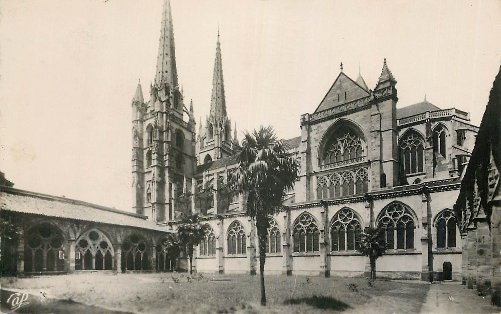 CPM Bayonne La Cathedrale Ste Marie Le Cloitre et les Fleches