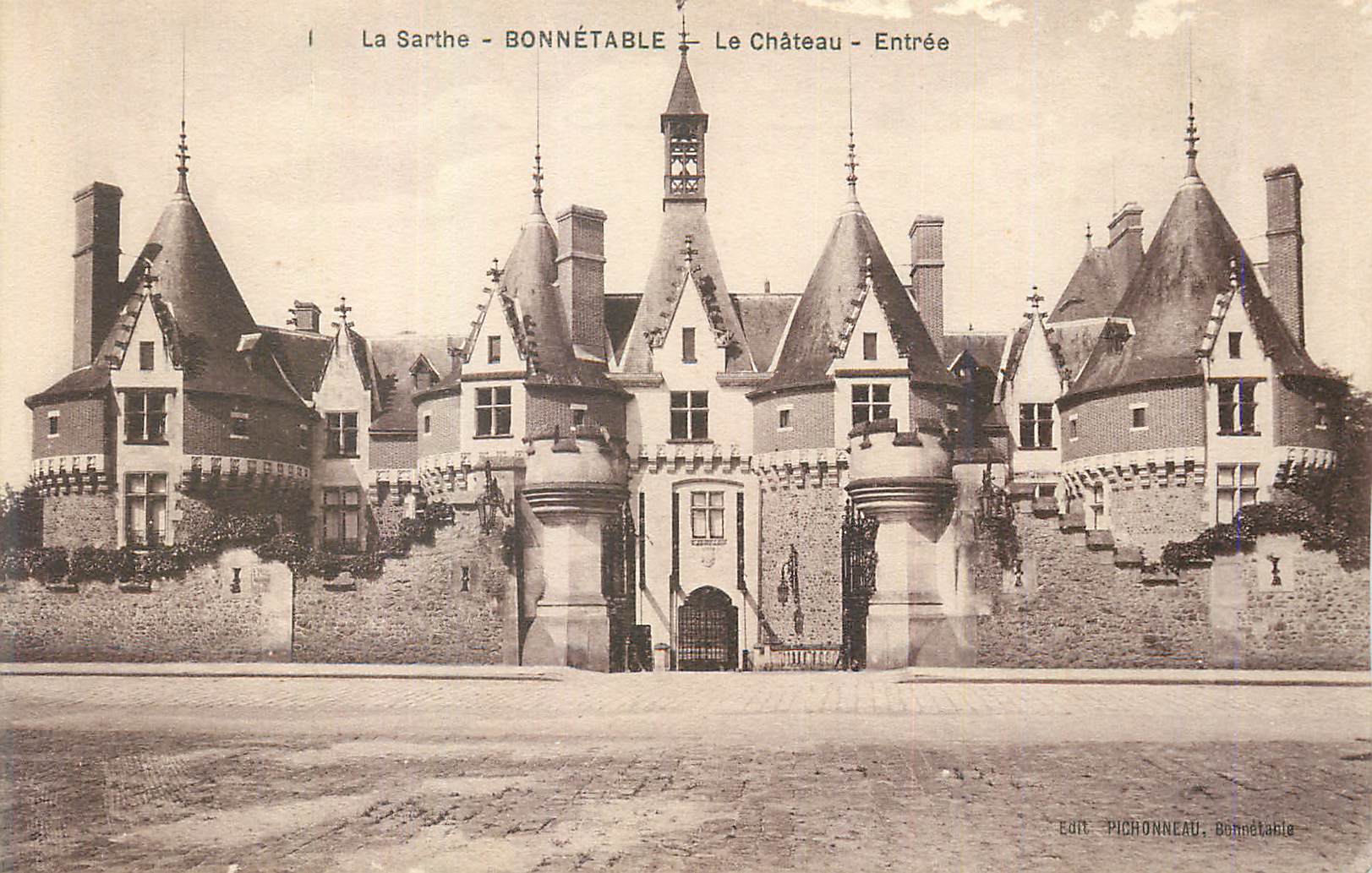 CPA Bonnetable La Sarthe Le Chateau Entree