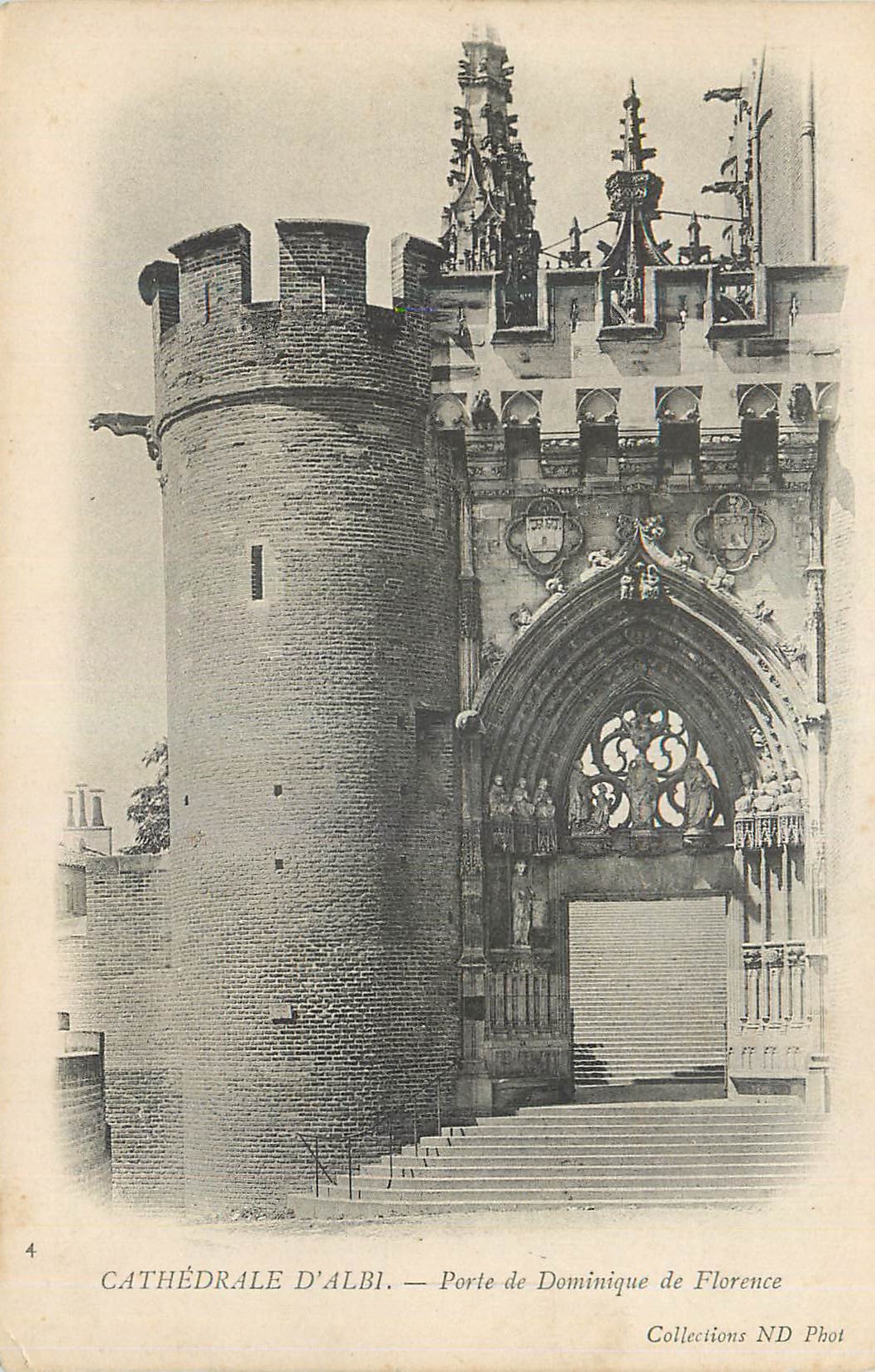 CPA Cathedrale d'Albi Porte de Dominique de Florence
