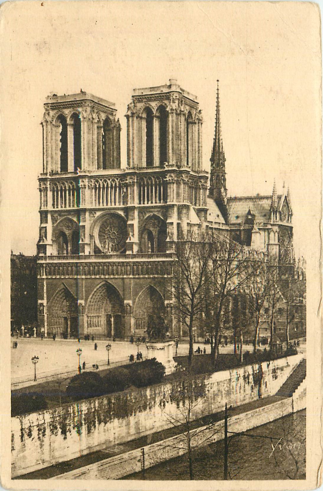 CPA Paris en Flanant L'Eglise Notre Dame