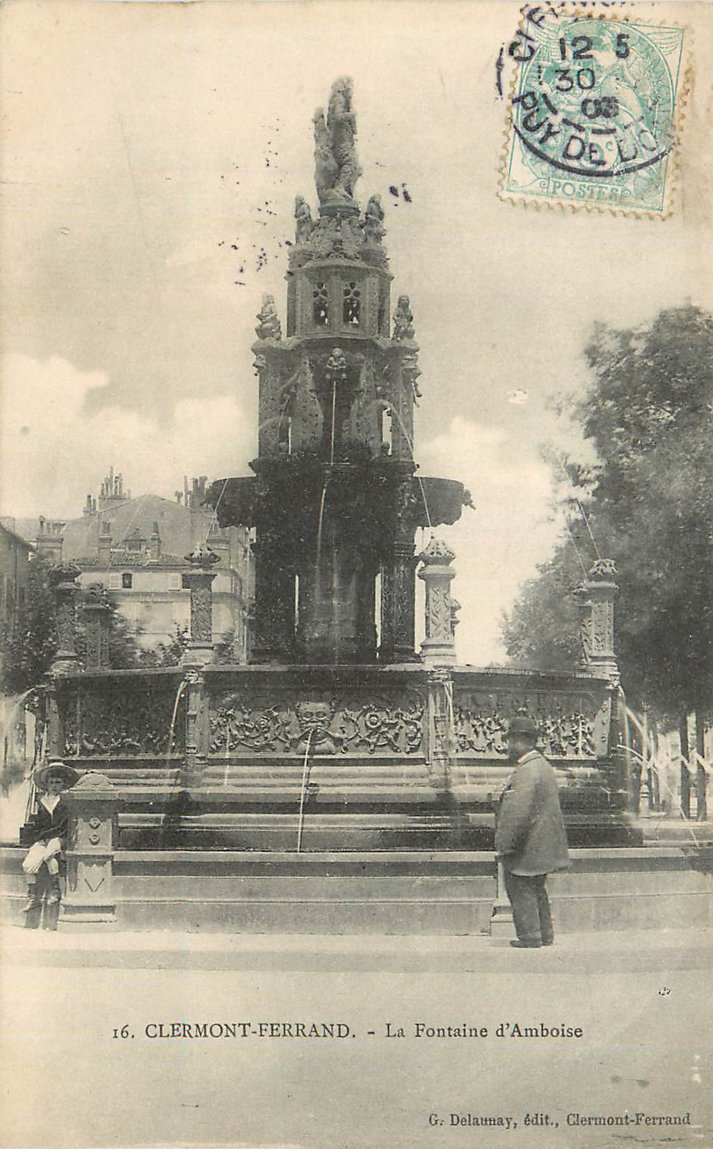 CPA Clermont Ferrand La Fontaine d'Ambroise